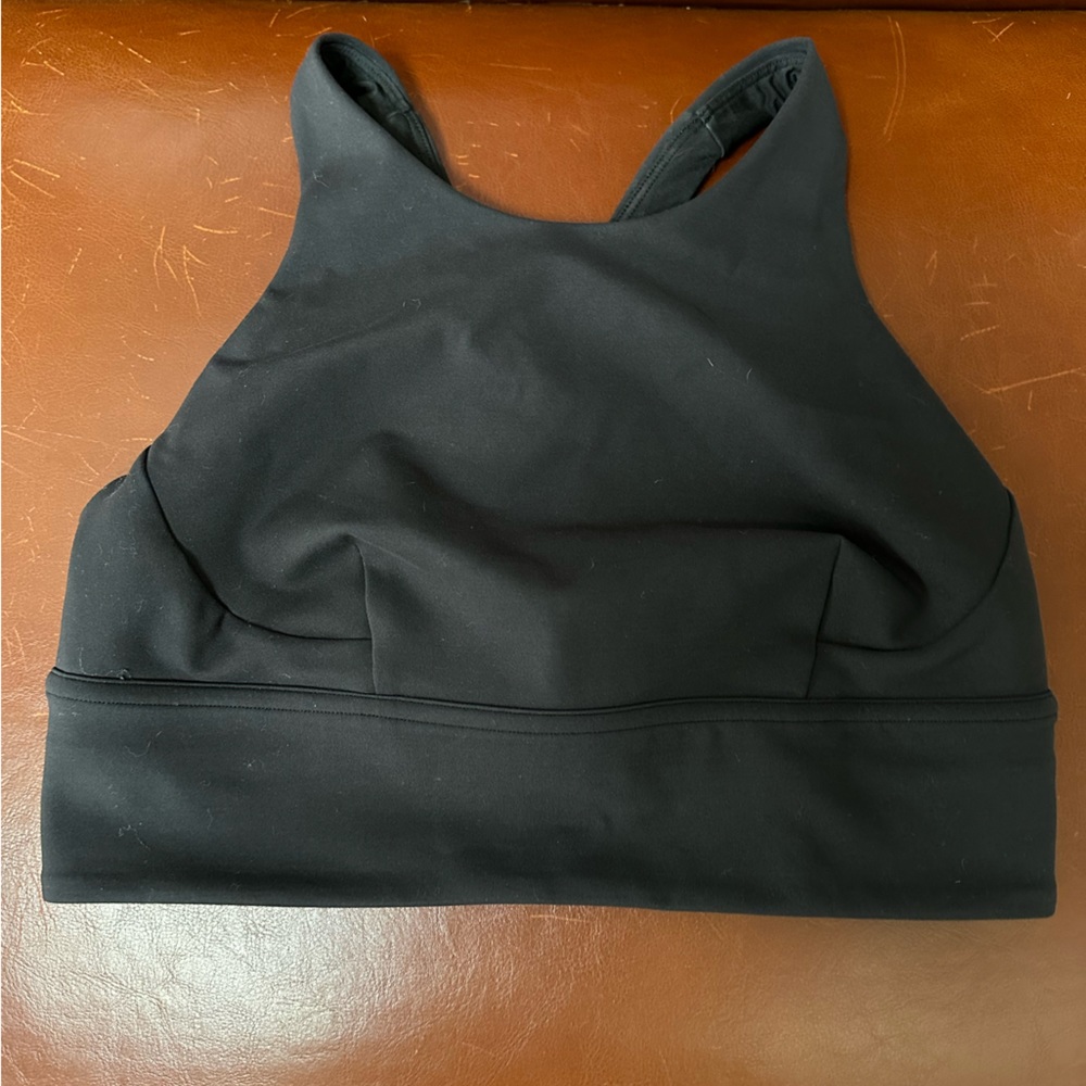 Lululemon Wunder Train Longline Bra Black size 8